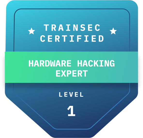 Hardware Hacking expert course badge