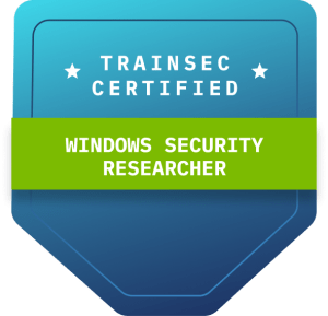 Windows Security Researcher Badge 1