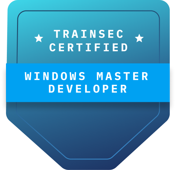 Windows master developer badge 1