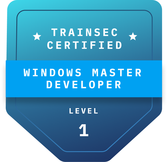 Windows master developer badge