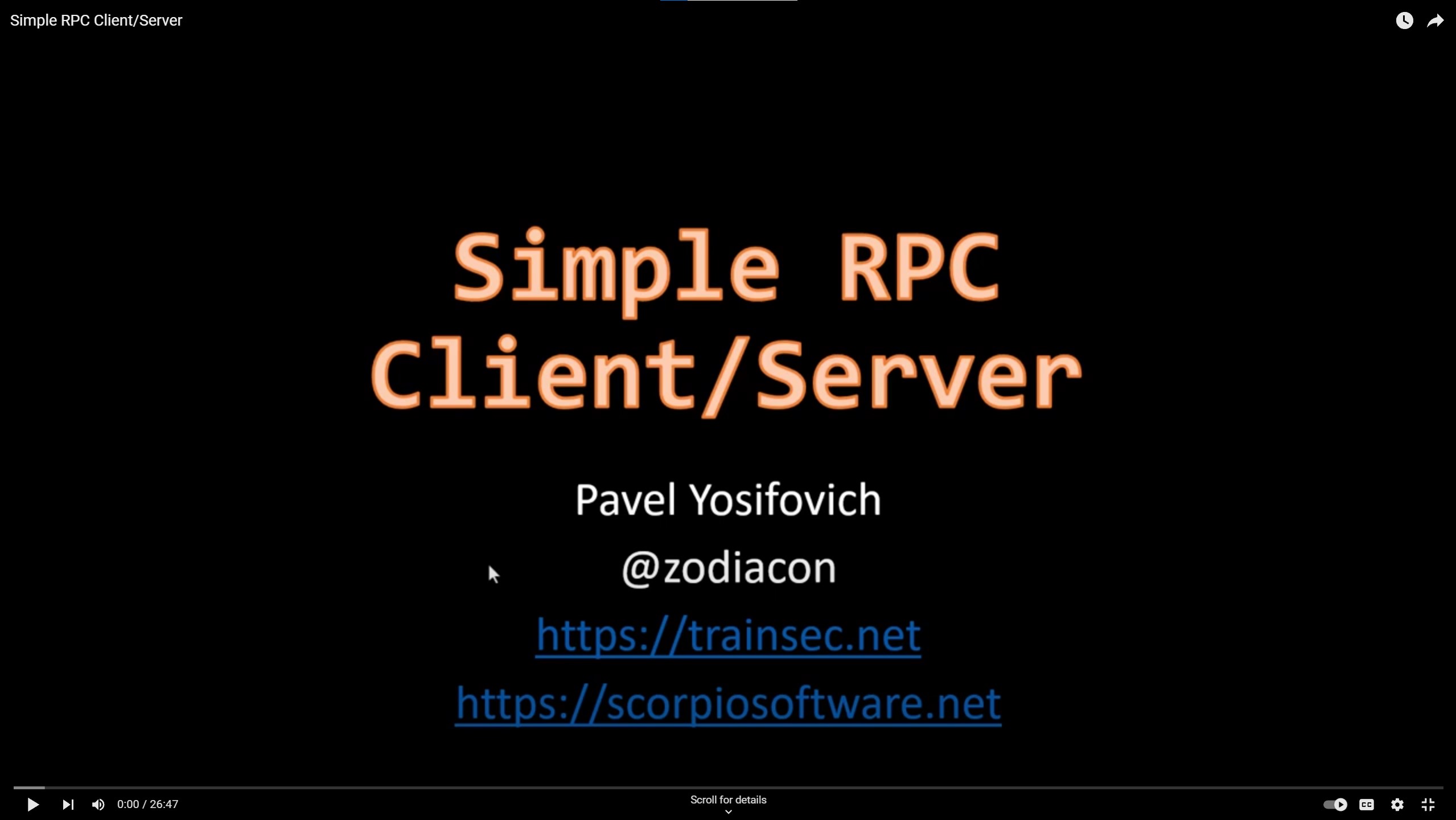 simple rpc client