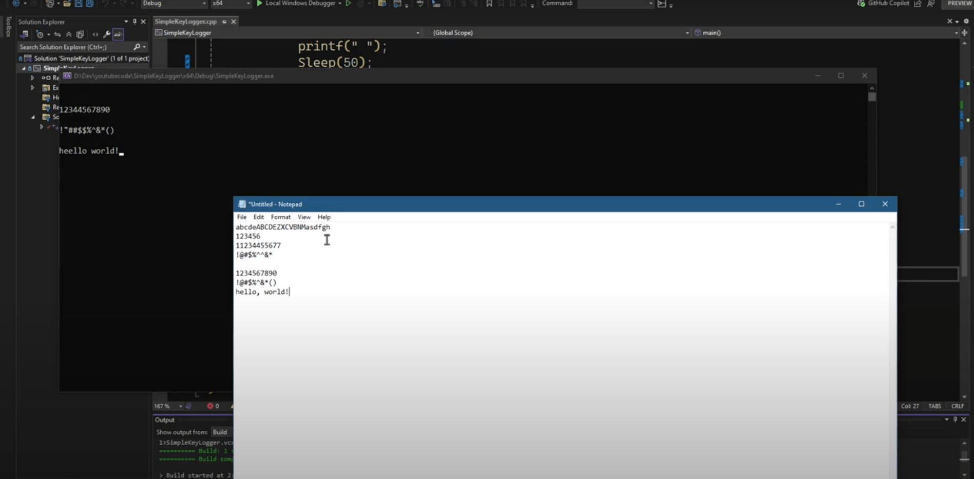 Writing a Simple Key Logger