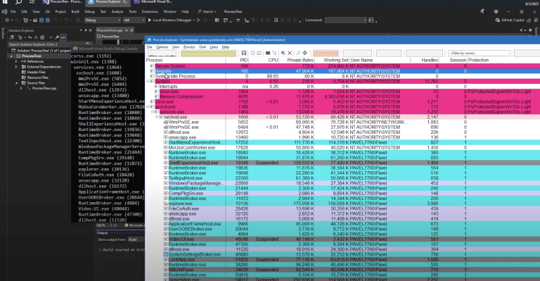 process explorer on windows