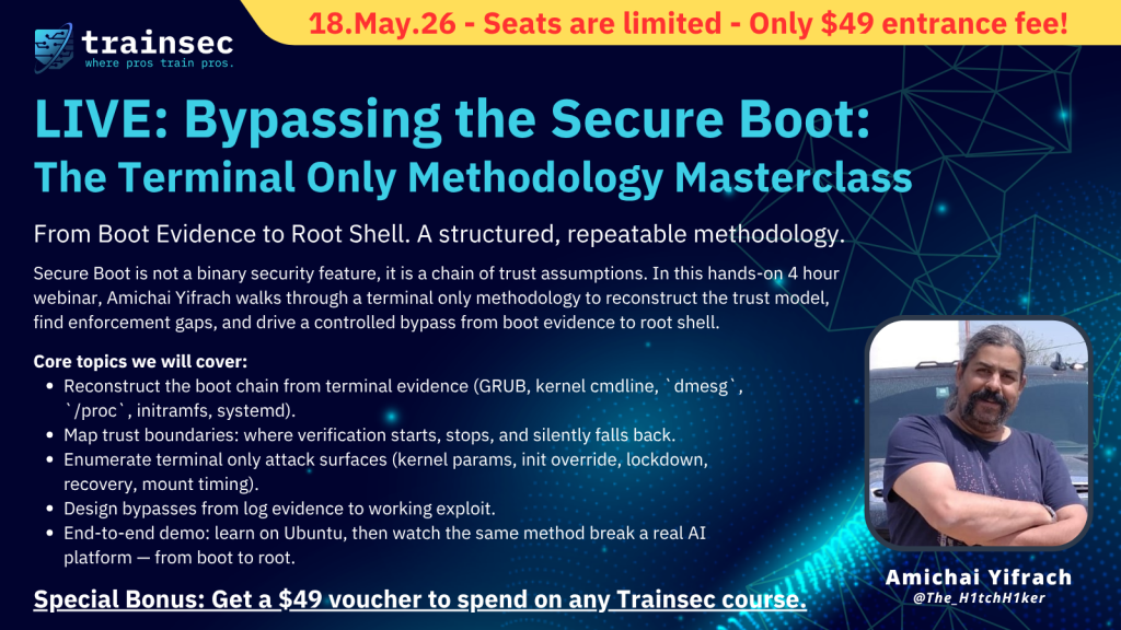 Bypassing the Secure Boot banner