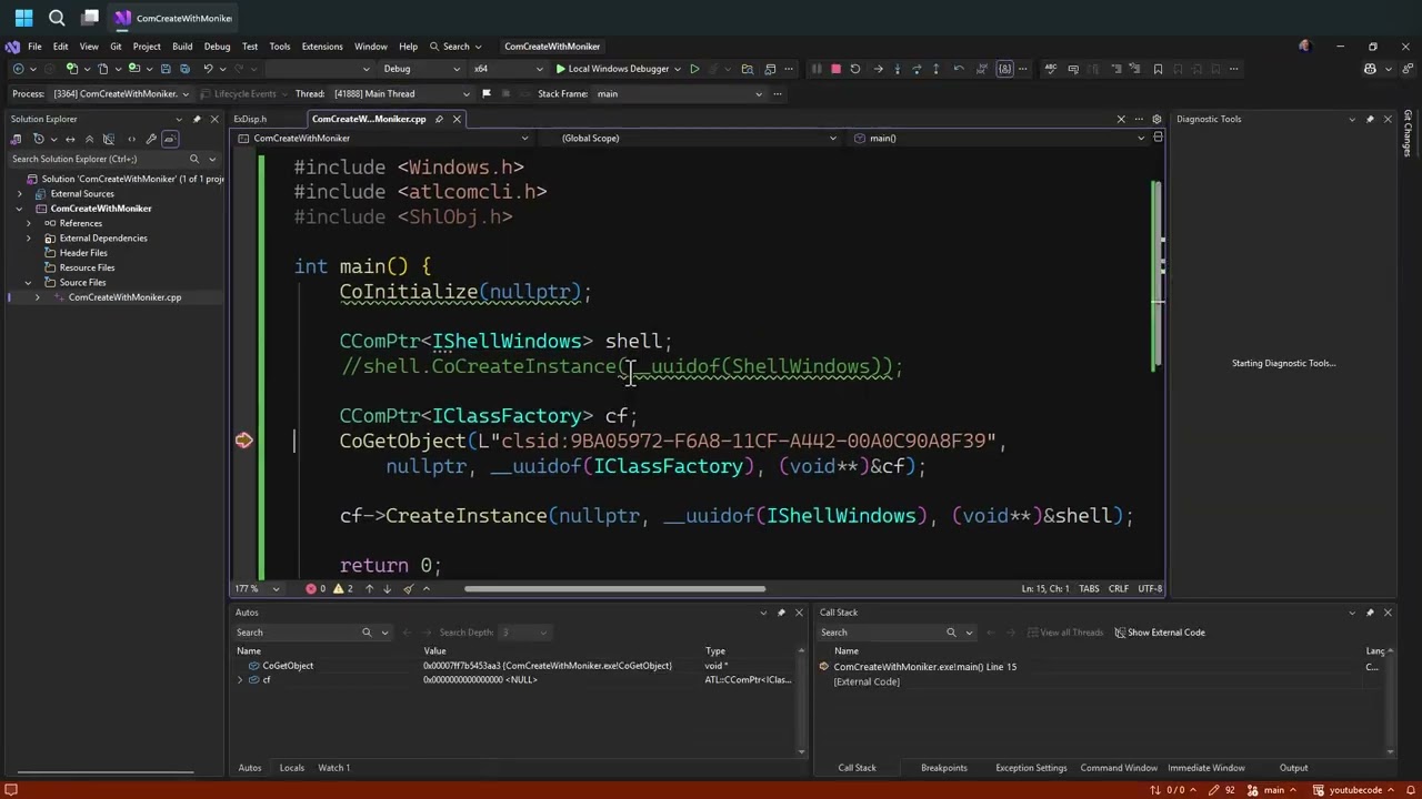 Creating COM Objects with the Class Moniker (CoGetObject)