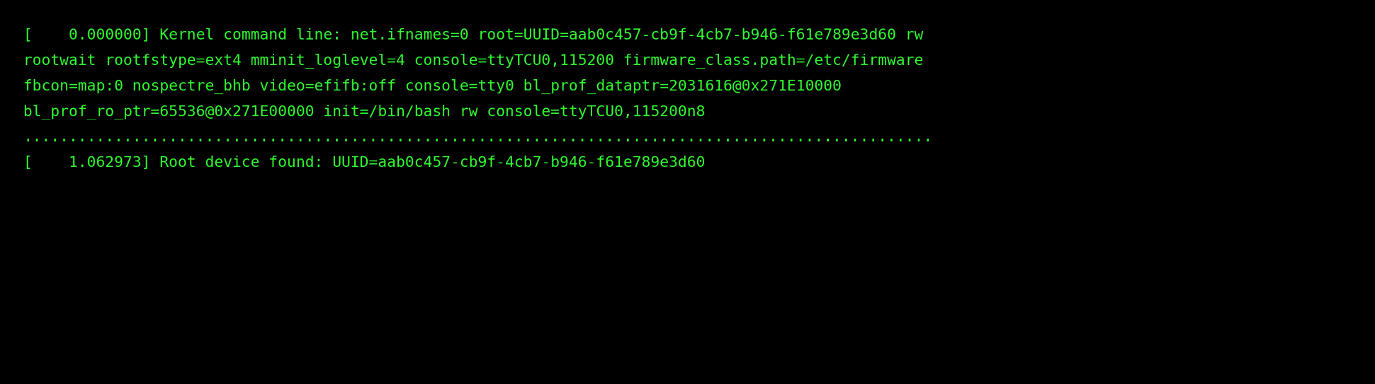 Root filesystem UUID