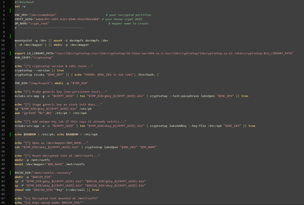 Init script inspection
